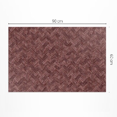 Vinyl carpet Trendy herringbone pattern woven parquet