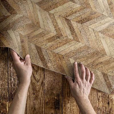 Vinyl carpet Trendy herringbone pattern wooden trendy parquet