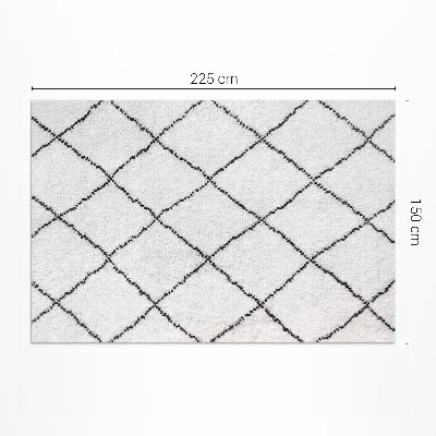 Vinyl carpet Black lines plush imitation plush pattern