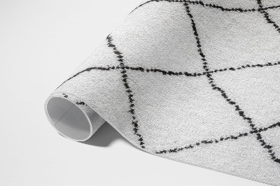Vinyl carpet Black lines plush imitation plush pattern