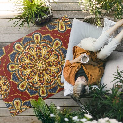 Vinyl carpet Richly decorated mandala oriental pattern