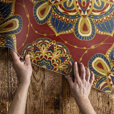 Vinyl carpet Richly decorated mandala oriental pattern
