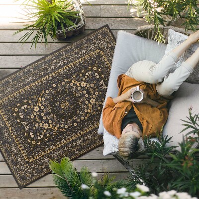 Vinyl carpet Ornamental pattern with plant decoration