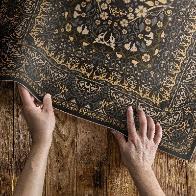 Vinyl carpet Ornamental pattern with plant decoration