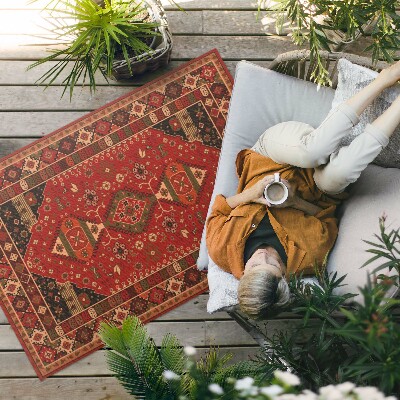 Vinyl carpet Vintage floral motifs in antique style