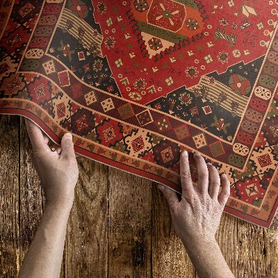 Vinyl carpet Vintage floral motifs in antique style