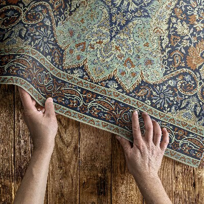 Vinyl carpet Beautiful Turkish ornament with floral details
