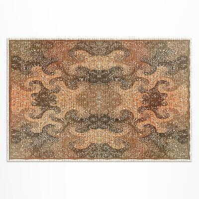 Vinyl carpet Oriental decorative pattern with swirls