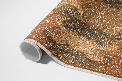 Vinyl carpet Oriental decorative pattern with swirls