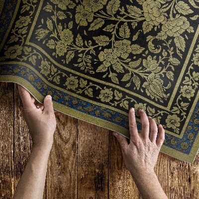 Vinyl carpet Sir Matthew Digby Wyatt botanical pattern