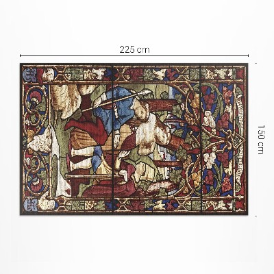 Vinyl carpet Sir Digby Wyatt imitation Gothic stained glass