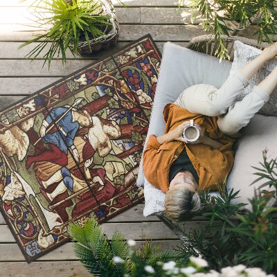 Vinyl carpet Sir Digby Wyatt imitation Gothic stained glass