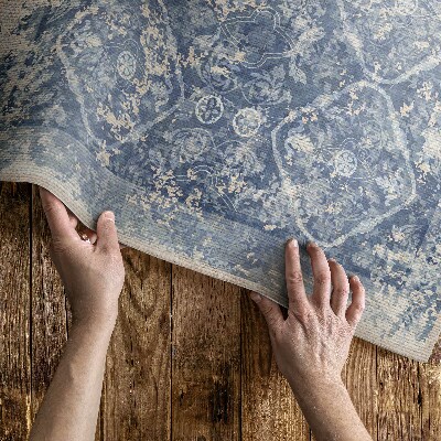 Vinyl carpet Stylish ornament worn vintage pattern