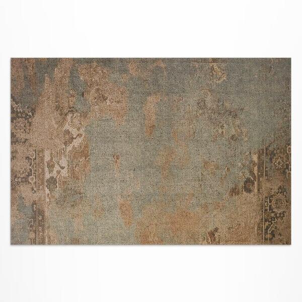 Vinyl carpet Vintage scratched patchwork pattern