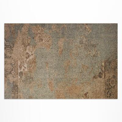 Vinyl carpet Vintage scratched patchwork pattern