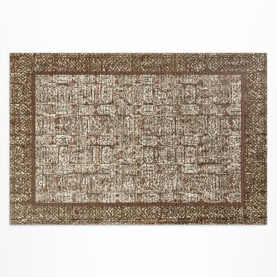 Vinyl carpet Ornamental mosaic vintage pattern