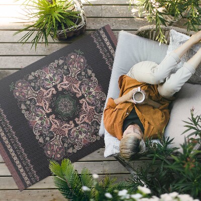 Vinyl carpet Elegant ornamental floral pattern