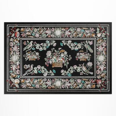 Vinyl carpet Vintage floral motifs in still life