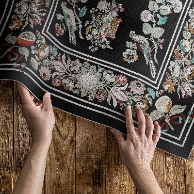 Vinyl carpet Vintage floral motifs in still life