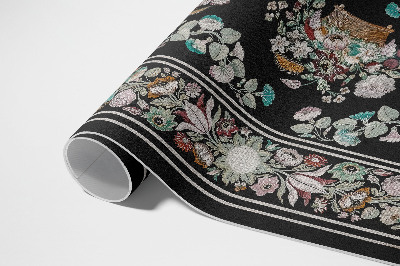 Vinyl carpet Vintage floral motifs in still life