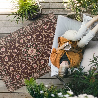 Vinyl carpet Pale antique floral decorative antique floral