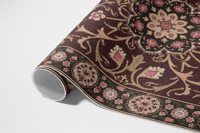 Vinyl carpet Pale antique floral decorative antique floral