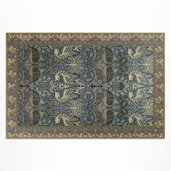 Vinyl carpet Peacock and dragon William Morris