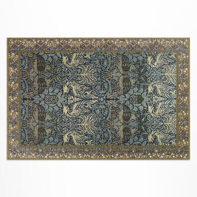 Vinyl carpet Peacock and dragon William Morris