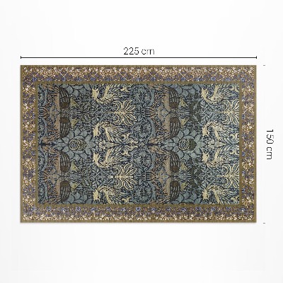 Vinyl carpet Peacock and dragon William Morris