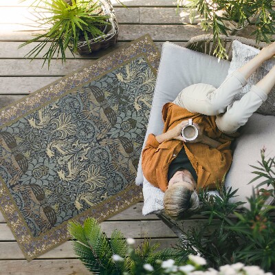 Vinyl carpet Peacock and dragon William Morris