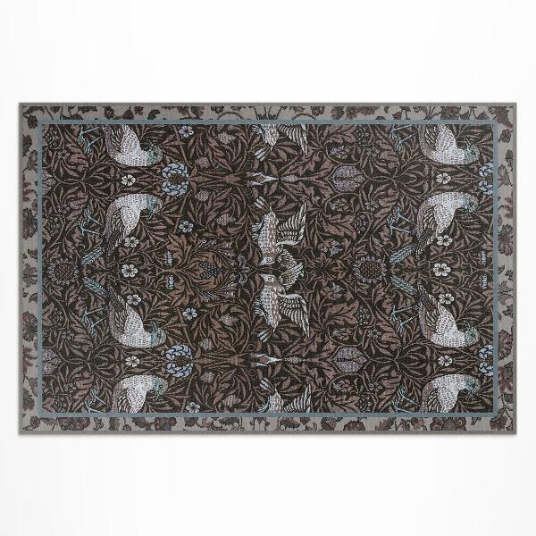 Vinyl carpet Motifs of birds and plants Gothic ornament