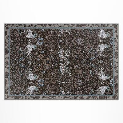 Vinyl carpet Motifs of birds and plants Gothic ornament