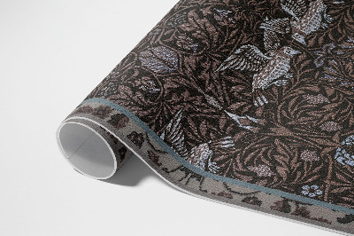 Vinyl carpet Motifs of birds and plants Gothic ornament