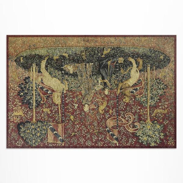 Vinyl carpet Imitation medieval vintage fabric