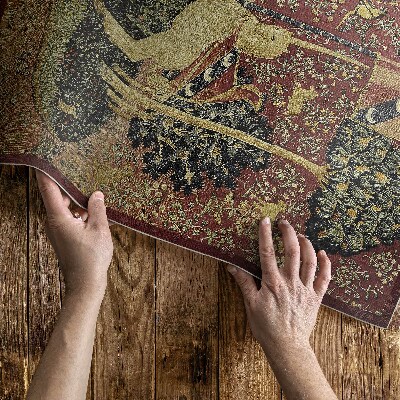 Vinyl carpet Imitation medieval vintage fabric