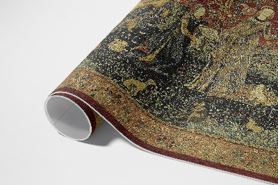 Vinyl carpet Imitation medieval vintage fabric
