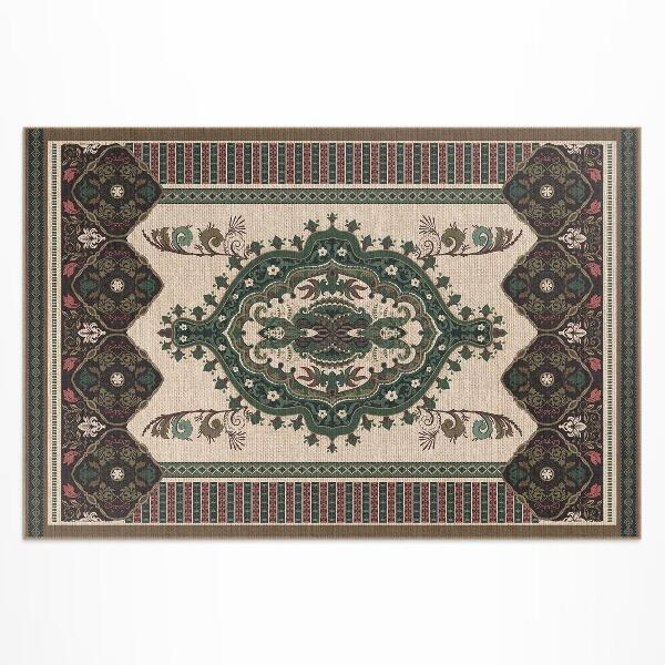 Vinyl carpet Colorful geometric green
