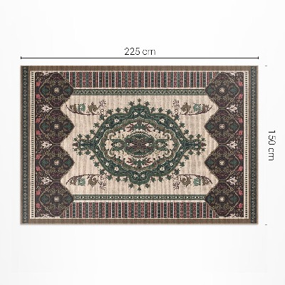 Vinyl carpet Colorful geometric green