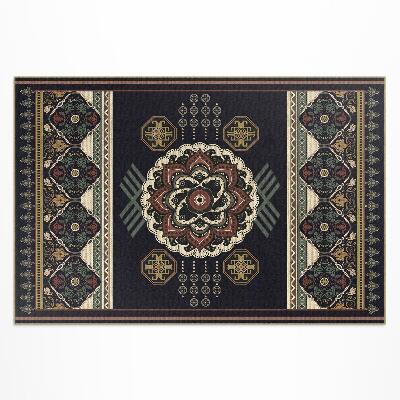 Vinyl carpet Colorful decorative black