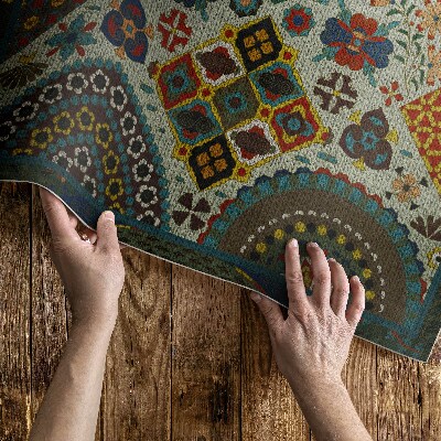 Vinyl carpet Japanese pattern by Albert Racinet