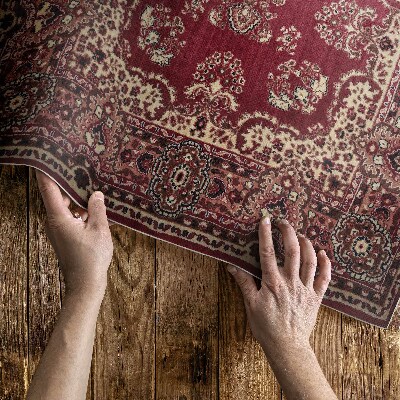 Vinyl carpet Old style ornamental pattern details