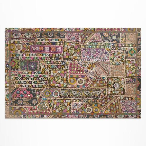 Vinyl carpet Retro ethnic retro patchwork pattern