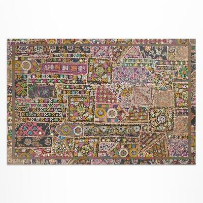 Vinyl carpet Retro ethnic retro patchwork pattern