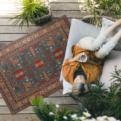 Vinyl carpet Middle Eastern oriental pattern