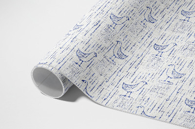 Vinyl carpet Delicate birds regular boho pattern