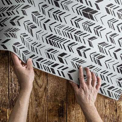 Vinyl carpet Indian feather and arrow boho design