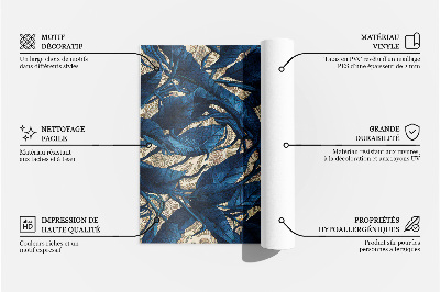 Vinyl carpet Illustration of leaves and boho shapes