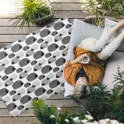 Vinyl carpet Regular painted sheep pattern