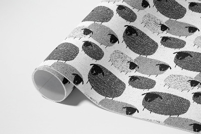 Vinyl carpet Regular painted sheep pattern