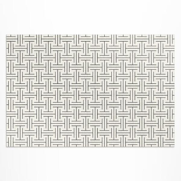 Vinyl carpet Minimalist maze with regular lines